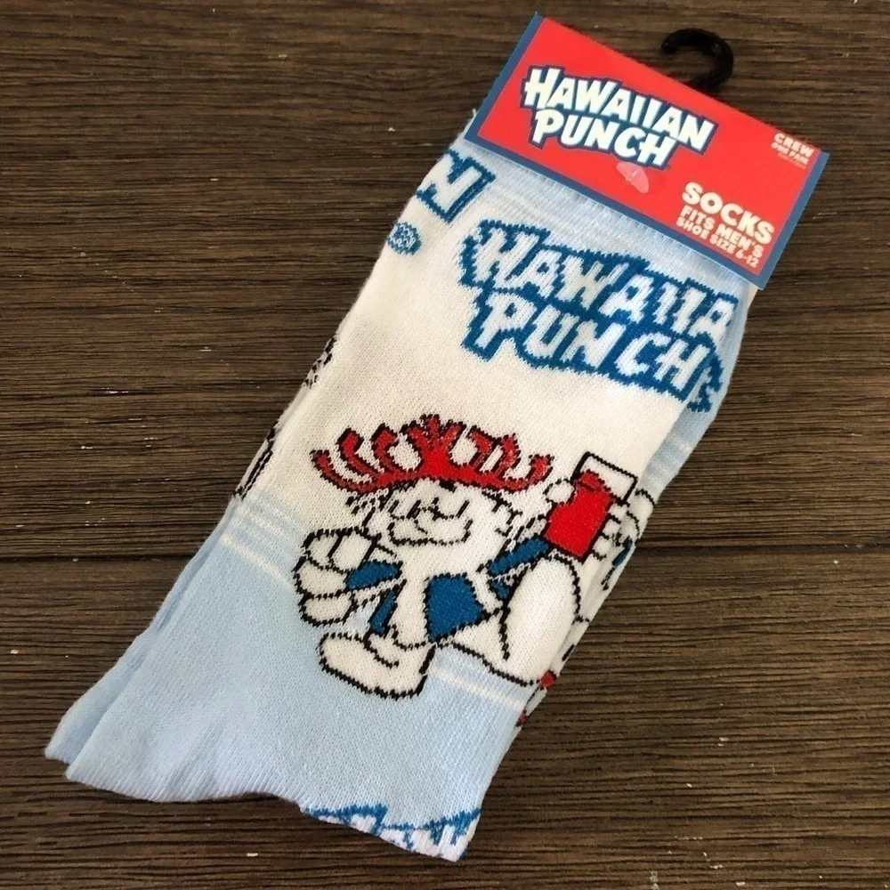 Hawaiian Punch Food novelty men’s crew socks